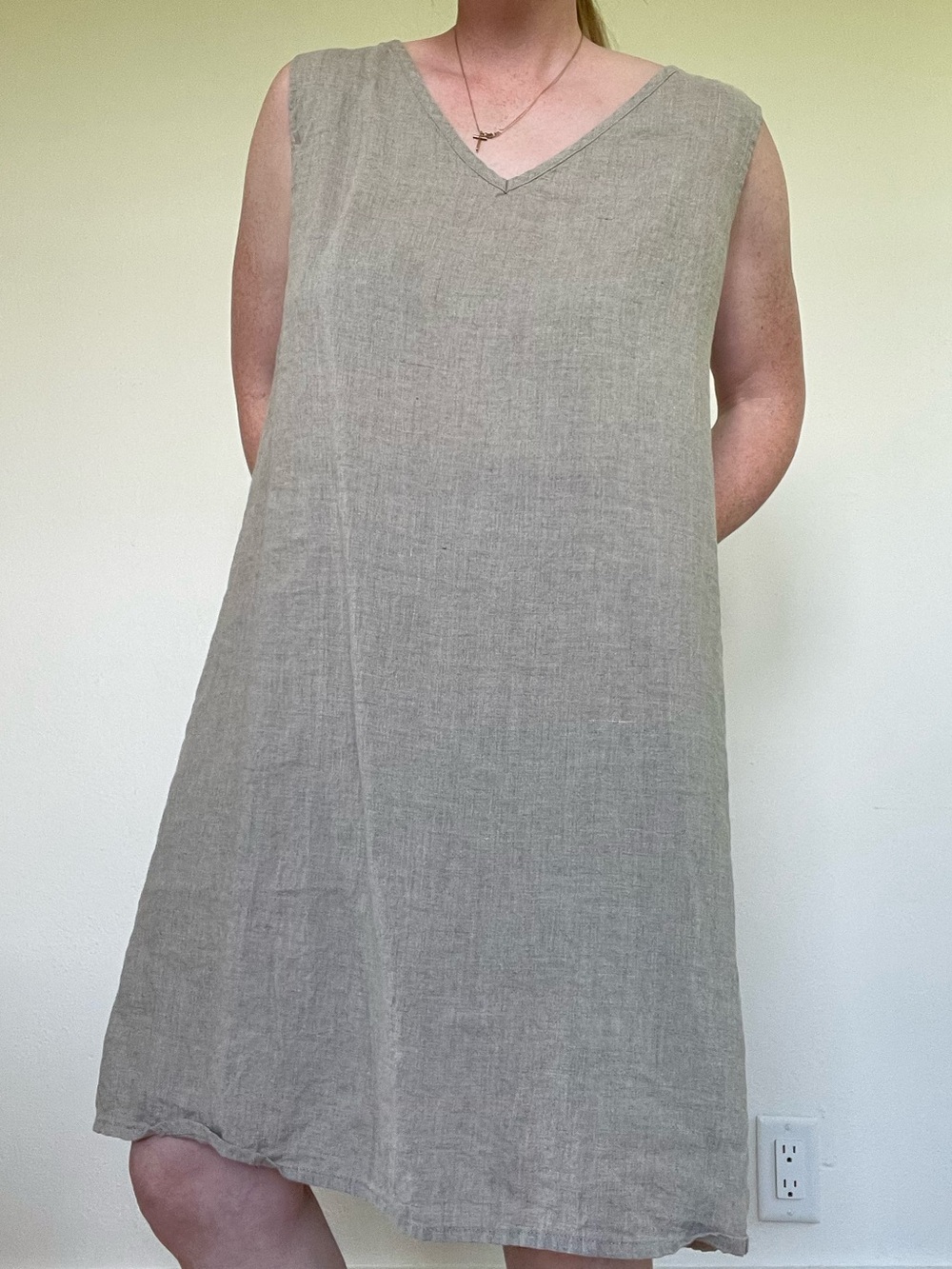 Flax Women's Medium Dress 100% Linen Sleeveless